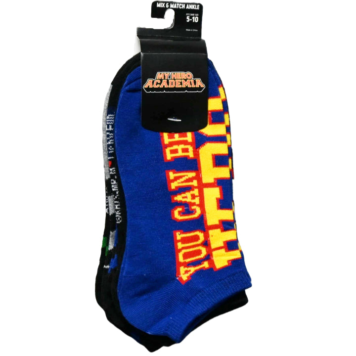 5pk WOMEN MY HERO ACADEMIA ANKLE SOCKS C/P 50
