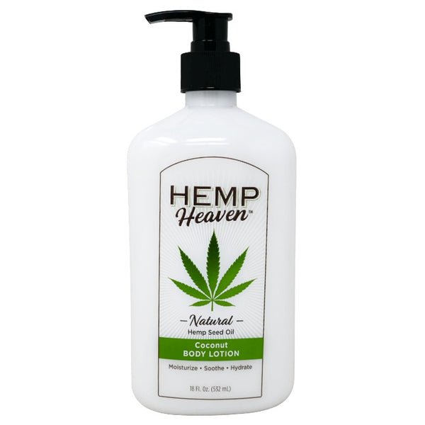 18oz HEMP HEAVEN COCONUT LOTION WITH PUMP C/P 12