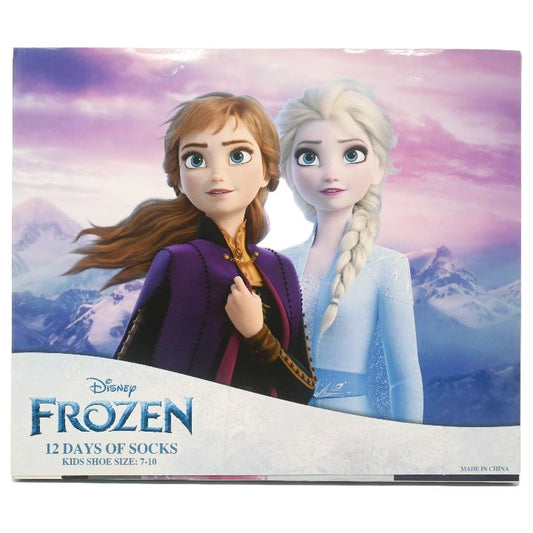 FROZEN 2 SIZE 6-8 12-DAYS OF SOCKS BOX SET C/P 12