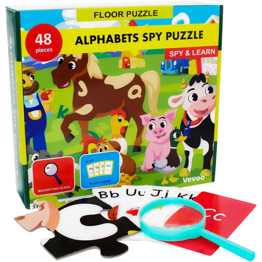 ALPHABETS SPY FLOOR PUZZLE C/P 6
