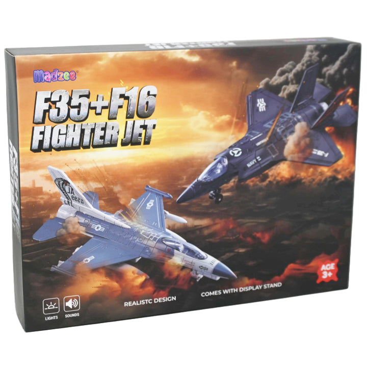 2pc METAL ARMY PLANE - FIGHTER JETS C/P 18