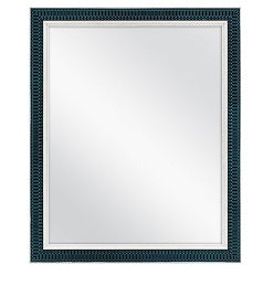 MS 19X23" TEAL GLOBAL EMBOSSED MIRROR C/P 1