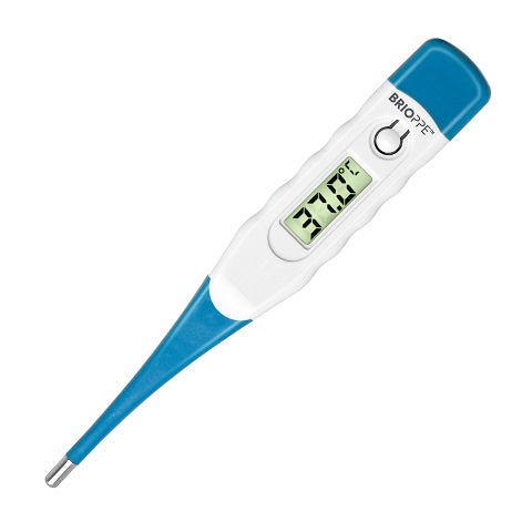Brioppe Diginal Thermometer T15, Beeper Alarm, Mercury Free, Autho Shut-off, Flexible Tip Design C/P 360