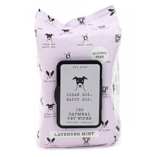 150ct Pet Wipes Oatmeal Lav Mint Rae Dunn C/P 18 Exp. 12/27