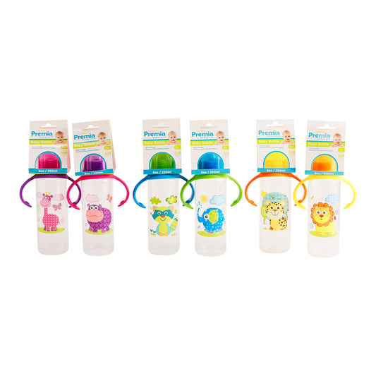 Premia 8oz Baby Bottle with Handles C/P 36