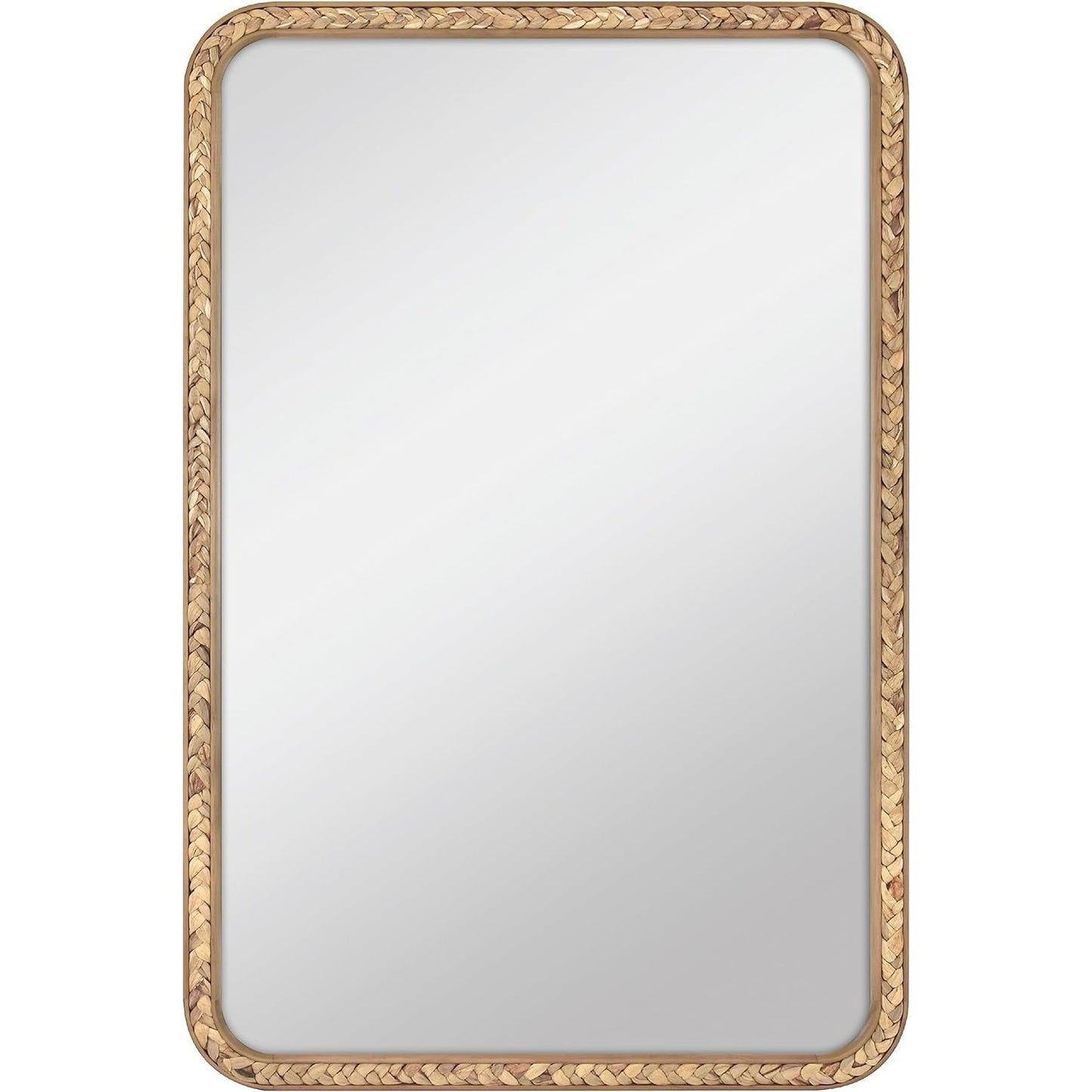 24X36" NATURAL WOOD SEAGRASS MIRROR C/P 1