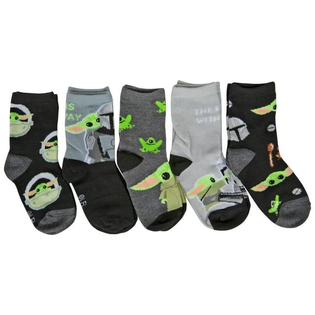 5pk THE MANDALORIAN THE KID SOCKS SIZE 4-6 C/P 60