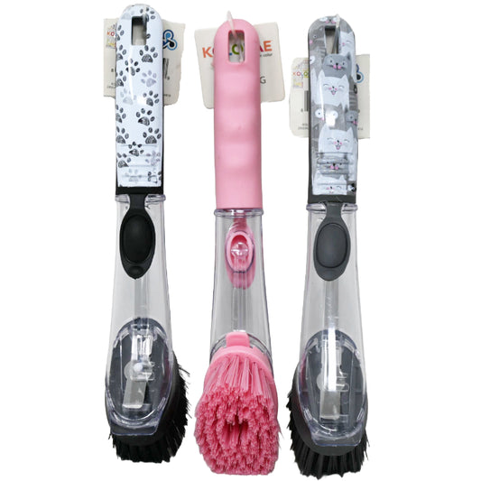 KOLORAE BLK/CLEAR SOAP DISPENSING BRUSH C/P 24