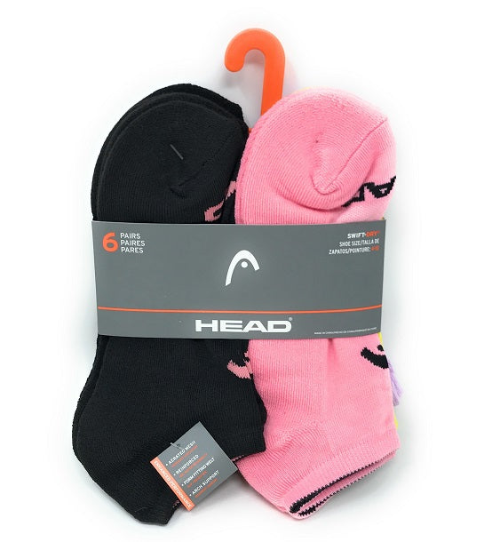 LADIES 9-11 6PK HEAD BASIC HC NS SOCKS C/P 60