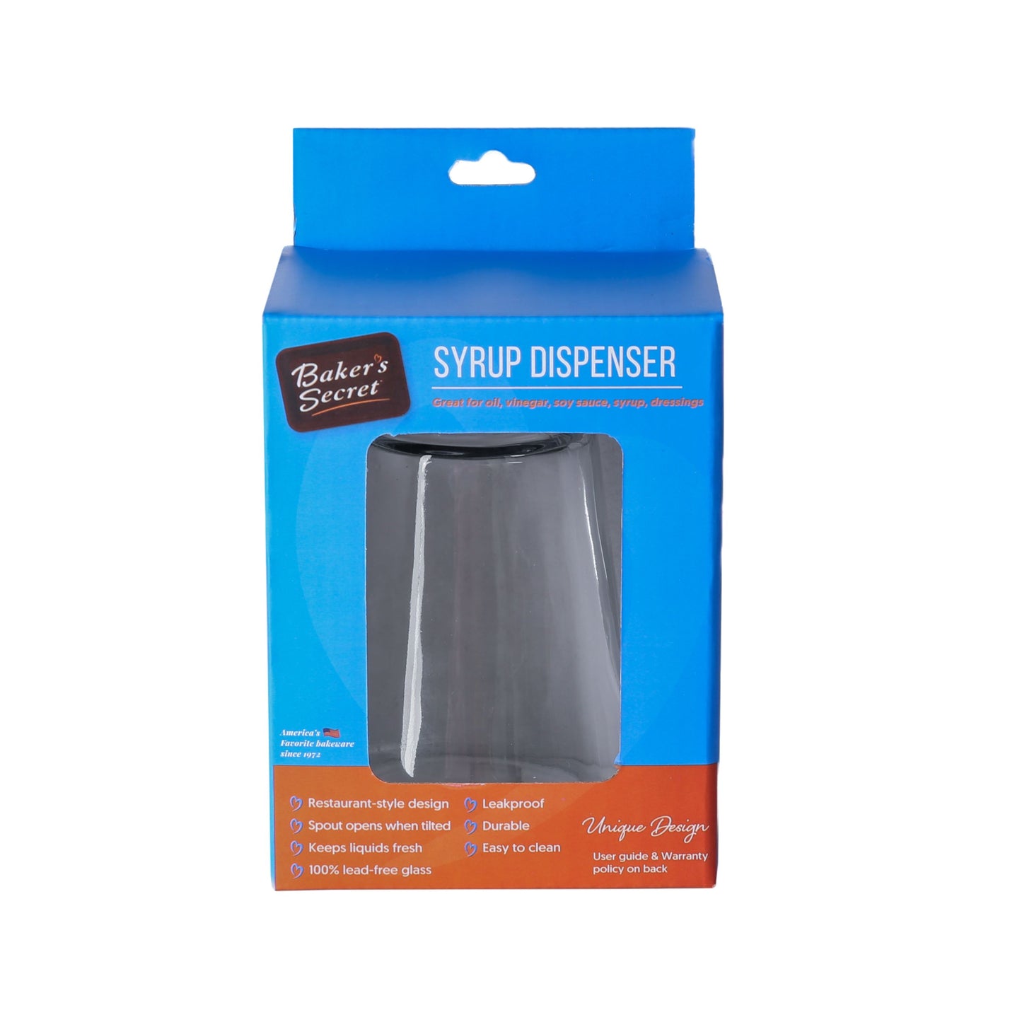Baker's Secret Glass Syrup Dispenser C/P 36