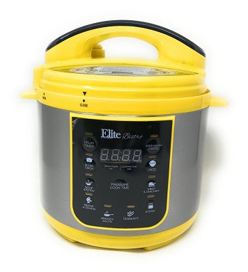 4qt ELITE YELLOW PRESSURE COOKER C/P 1
