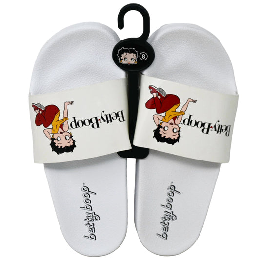 BETTY BOOP WHITE SLIDE SANDAL ASST SIZE 12CP C/P 12