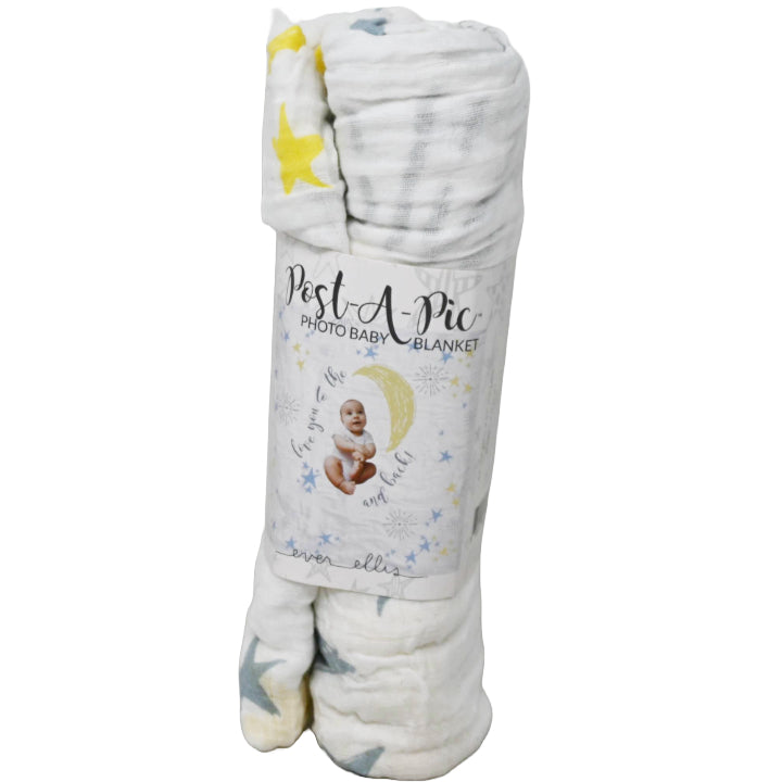 Muslin Baby Blanket- Blue Moon C/P 50