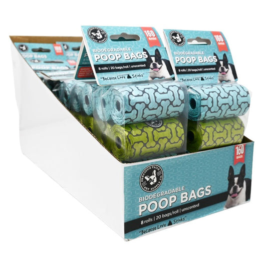160ct Precious Tails Poop bags (8-Rolls) C/P 10