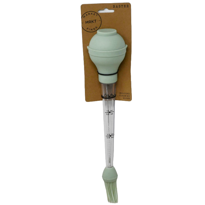 Clear Mint Baster wCleaning Brush and Sillicone Base C/P 64