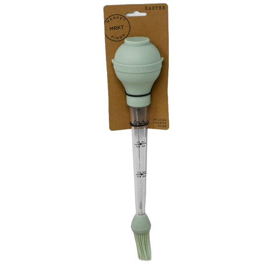 Clear Mint Baster wCleaning Brush and Sillicone Base C/P 64