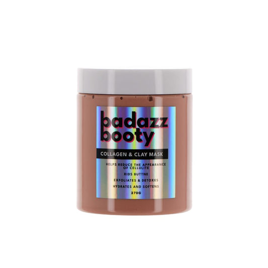 270g BADAZZ BOOTY COLLAGEN & CLAY MASK C/P 50