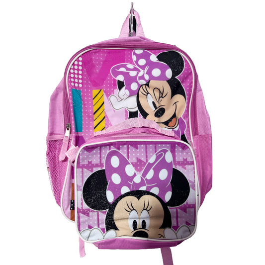 MINNIE MOUSE BACKPACK W/LUNCH BAG C/P 12