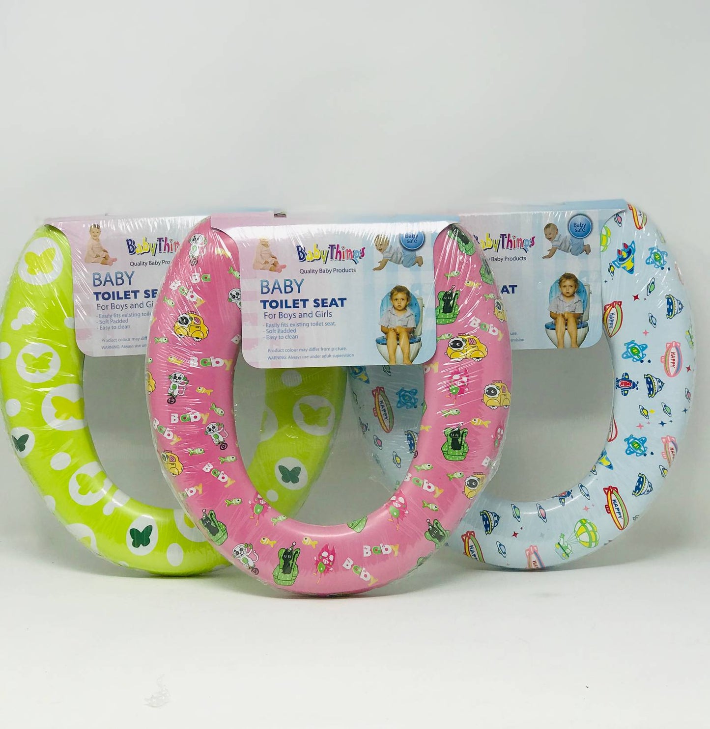 TOILET SEAT , 11.5''W KIDS 4 ASSTD C/P 24