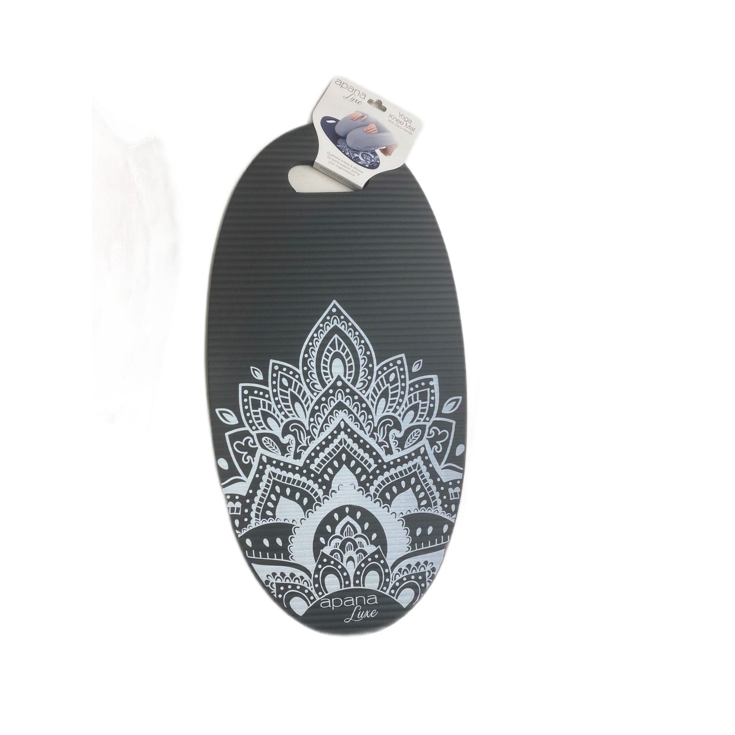 BLACK STORM OVAL KNEE YOGA MAT C/P 18