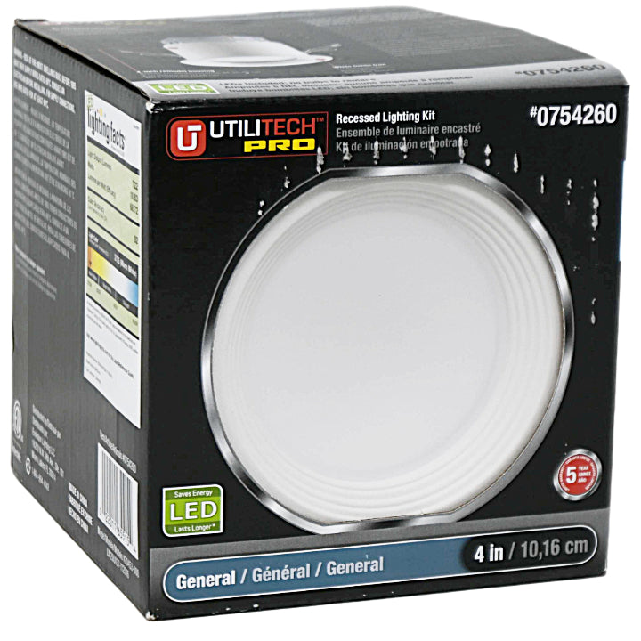 4" Rec Lighting Kit White (754260) UTILITECH C/P 4