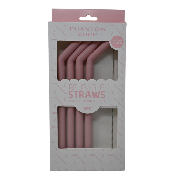 5pc Pnk Straw Set C/P 24 Phantom Chef