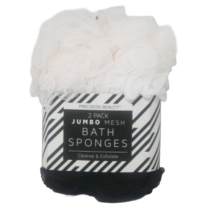 2pc PINK/WHT JMB MESH SPONGES C/P 18
