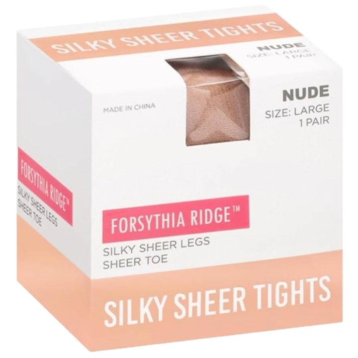 1pk LRG LADIES NUDE SHEER TIGHTS C/P 36
