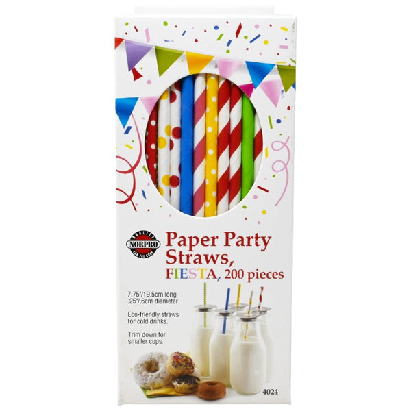 200pc Fiesta Straws C/P 50 Norpro