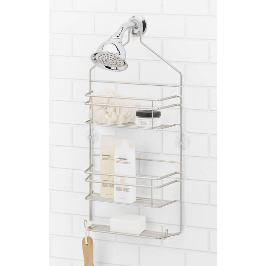 2.5 TIER BRUSHED NICKEL CLAREMONT SHOWER CADDY C/P 12