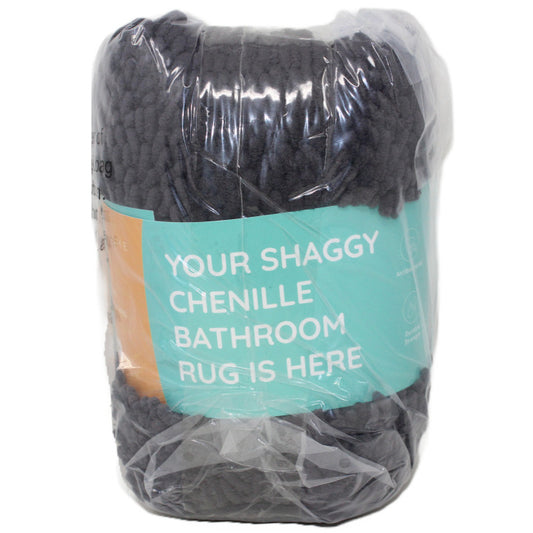 20"x30" CHARCOAL SOLID BATHROOM RUG C/P 18