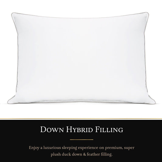 White Hybrid King Pillow C/P 3
