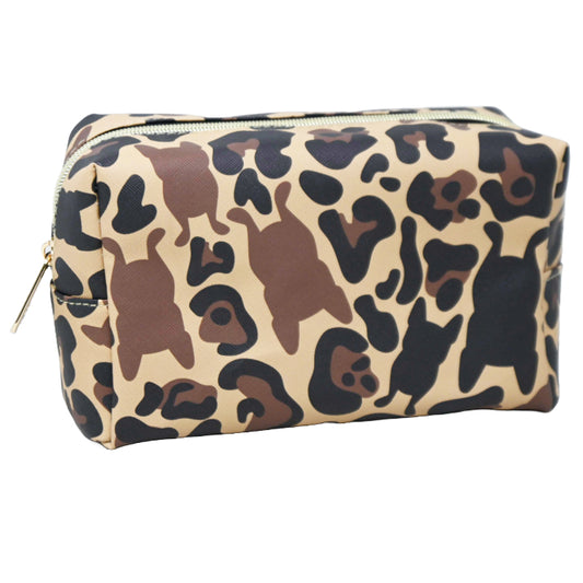*OUTSIDE OF CA* LARGE CAMO RECTANGLE COSMETIC BAG FRENCH BULL C/P 40