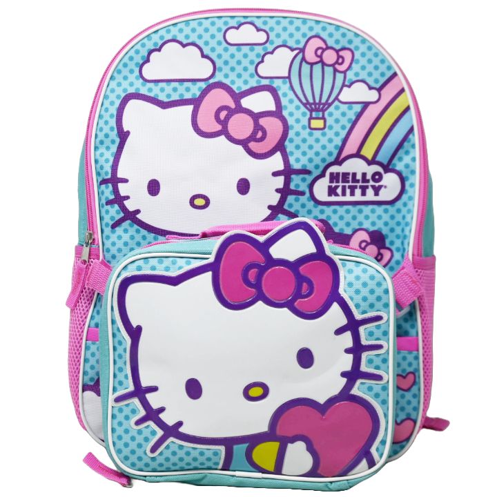 HELLO KITTY BACKPACK W/LUNCH BAG C/P 24