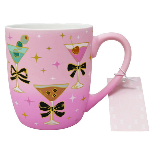 CERAMIC MARTINIS BOW SOFT TOUCH MUG SHEFFIELD HOME C/P 24