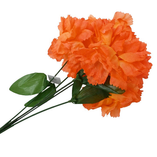 Orange Carnation Bush 5 Flowers C/P 360