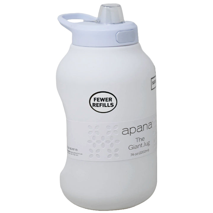 74oz BRIGHT WHITE OPAQUE JMB JUG W/LOCKING LID APANA C/P 12