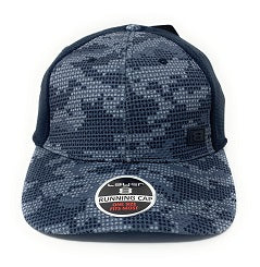 GRAY DOT CAMO PRINTED SPHERE MESH CAP C/P 36