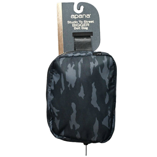 Black Camo On The Run - XL Crinkle 2L Waist Pack C/P 36