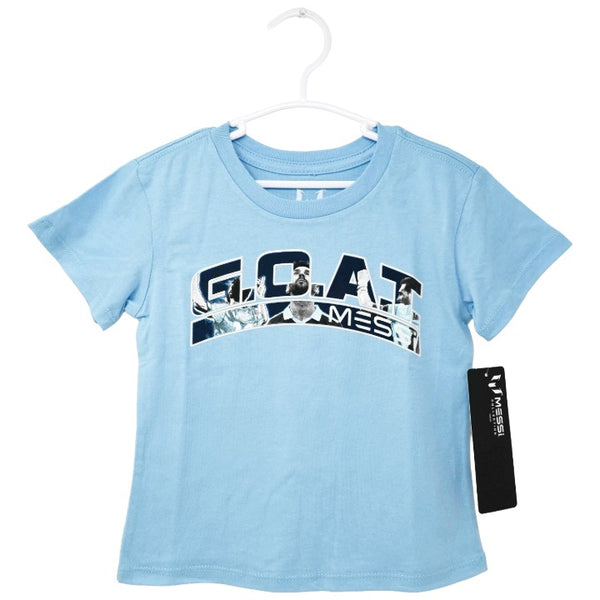 MESSI BLUE 10 ARCH GOAT T-SHIRT 3-ASST SIZE 2T,3T,4T C/P 24