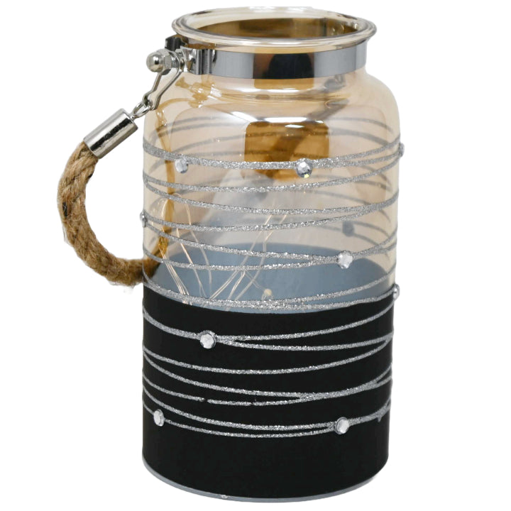 GLASS VASE W/LED STRING LIGHT W/O BATTERIES C/P 24