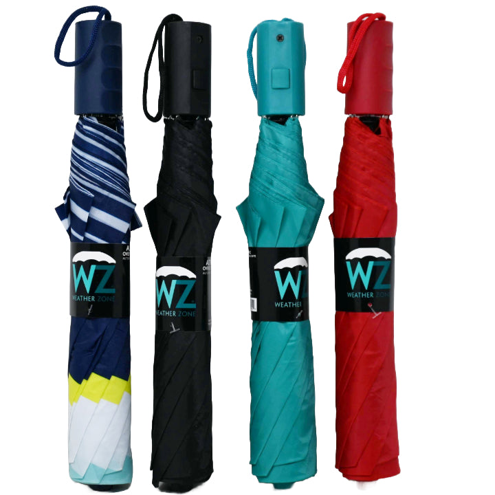 FOLDING AUTOMATIC OPEN UMBRELLA ASST COLORS C/P 24