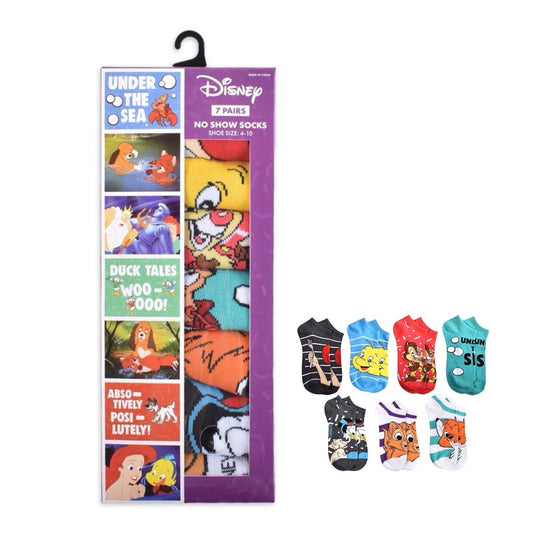 7pk WOMEN DISNEY DECADES 80s SOCKS SIZE 9-11 C/P 60