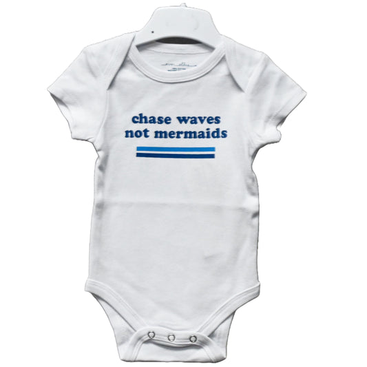 0-3 month White Onesie Chase Waves C/P 48