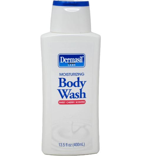 13.5oz Sweet Cherry Body Wash Dermasil Moisturizing C/P 24