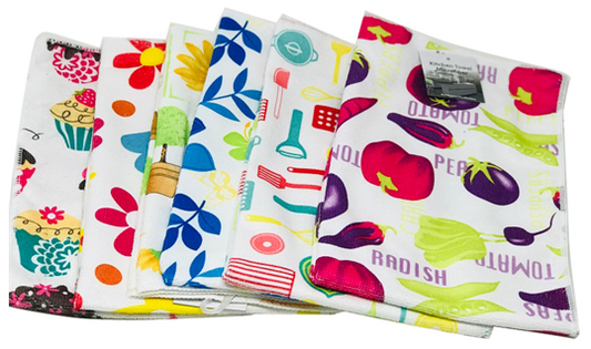 TOWEL, 36X60CM, 6 ASSTD C/P 36