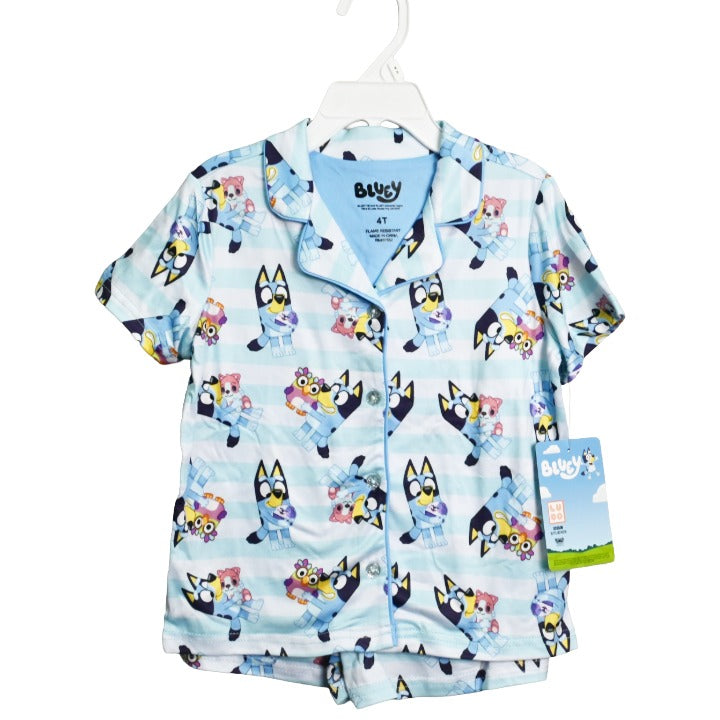 Bluey Time Sz 2T,3T,4T 2pc Pajama Set Sleepwear C/P 6 Bluey