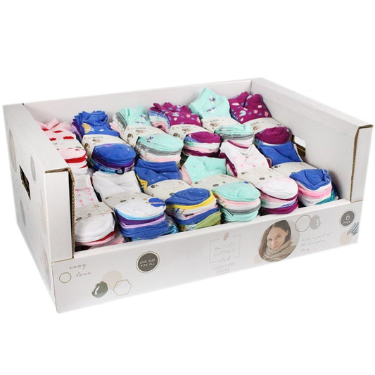 6pk WOMEN JACQUARD SOCKS C/P 192