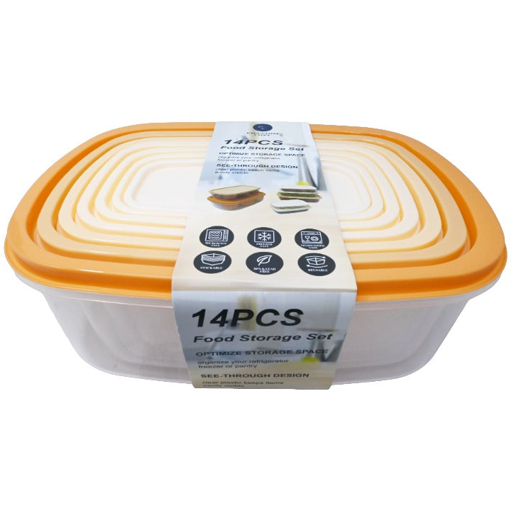 7pk Pmp Rect Food Storage Set C/P 12 Phantom Chef