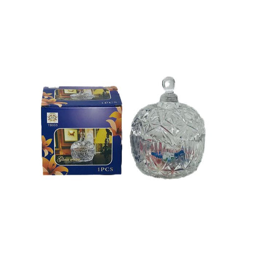 CANDY DISH 5.5"H GLASS C/P 36